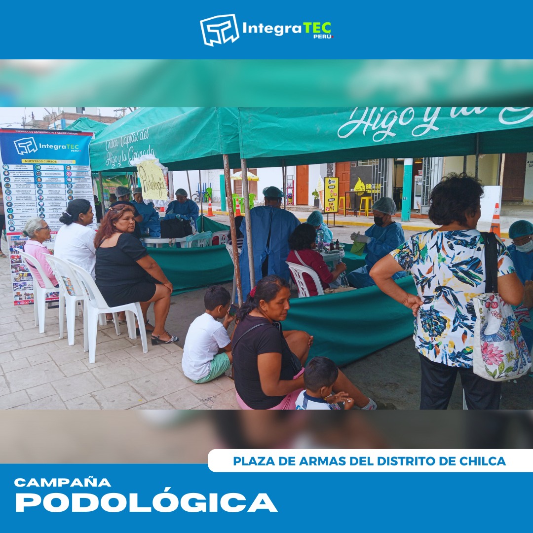 CAMPAÑA PODOLOGICA EN LA PLAZA DE ARMAS DE CHILCA